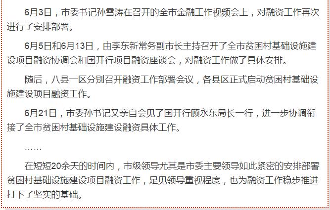 國開行支持貧困村基礎(chǔ)設(shè)施建設(shè)，隴南究竟能分得多大“蛋糕”？