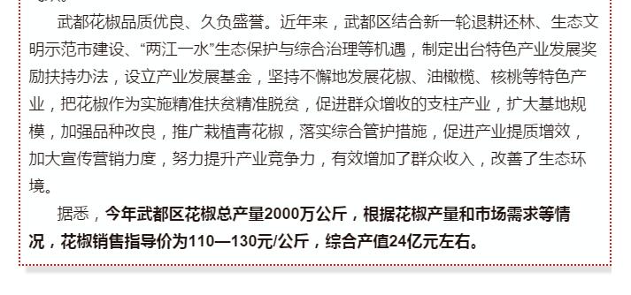5.28億！一場(chǎng)盛會(huì)，武都花椒“火”了