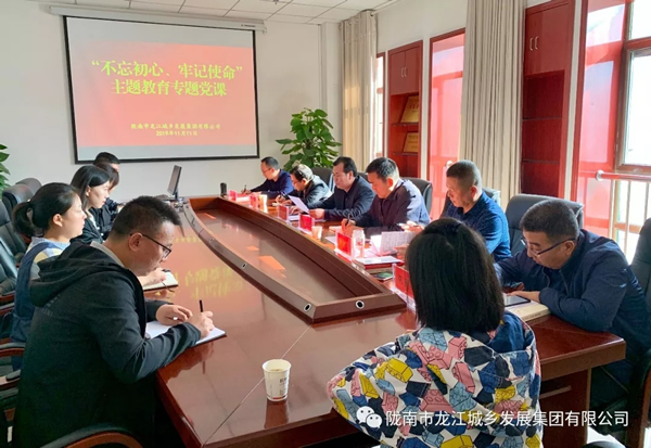 市龍江集團(tuán)開展“不忘初心、牢記使命”主題教育專題黨課